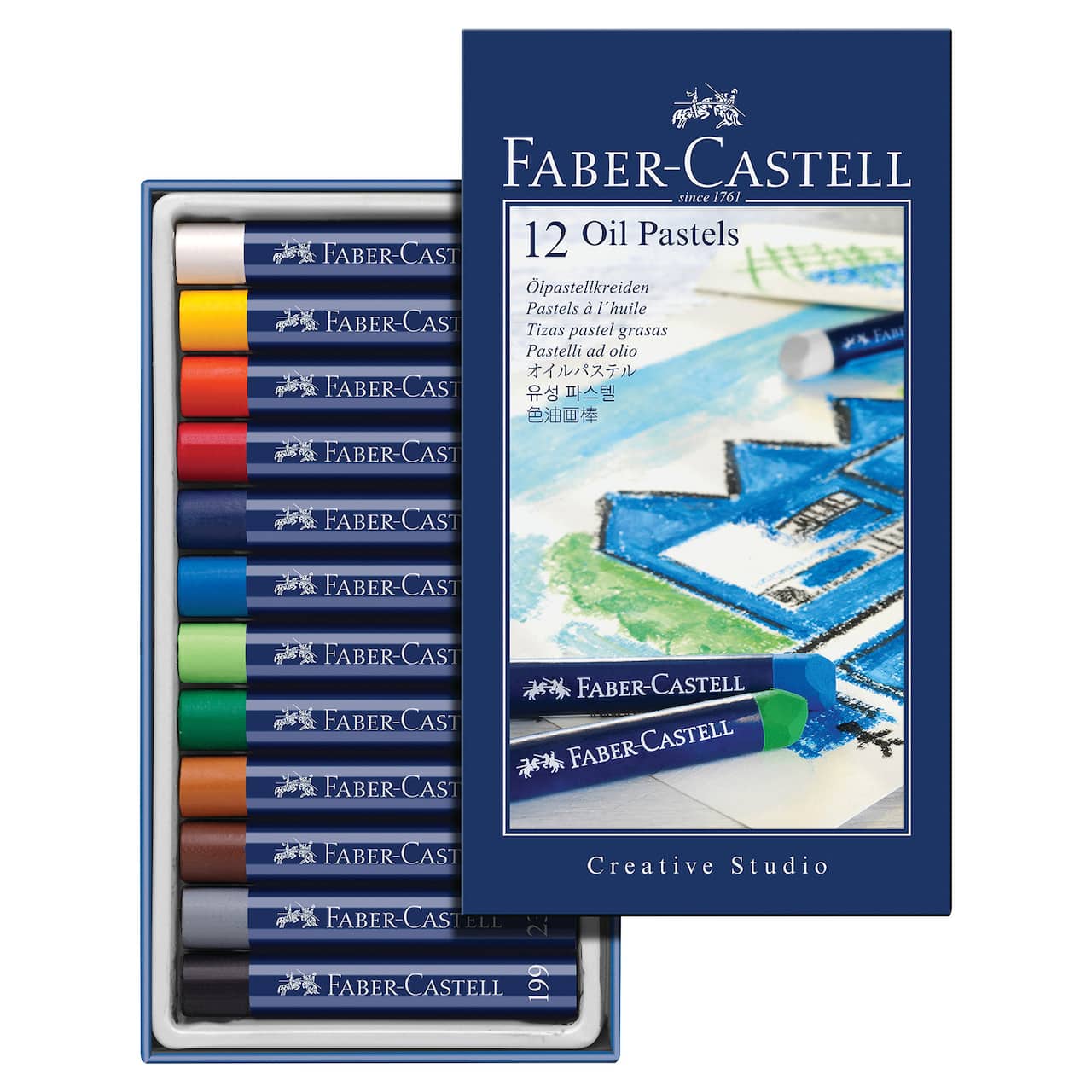 Faber-Castell® 12 Color Creative Studio Oil Pastel Set